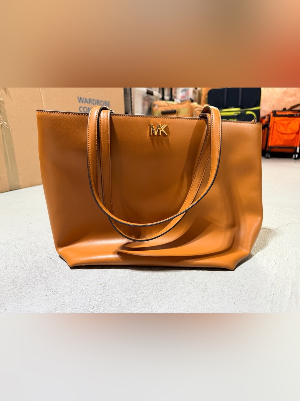 Michael Kors Mott Medium Leather Tote Bag